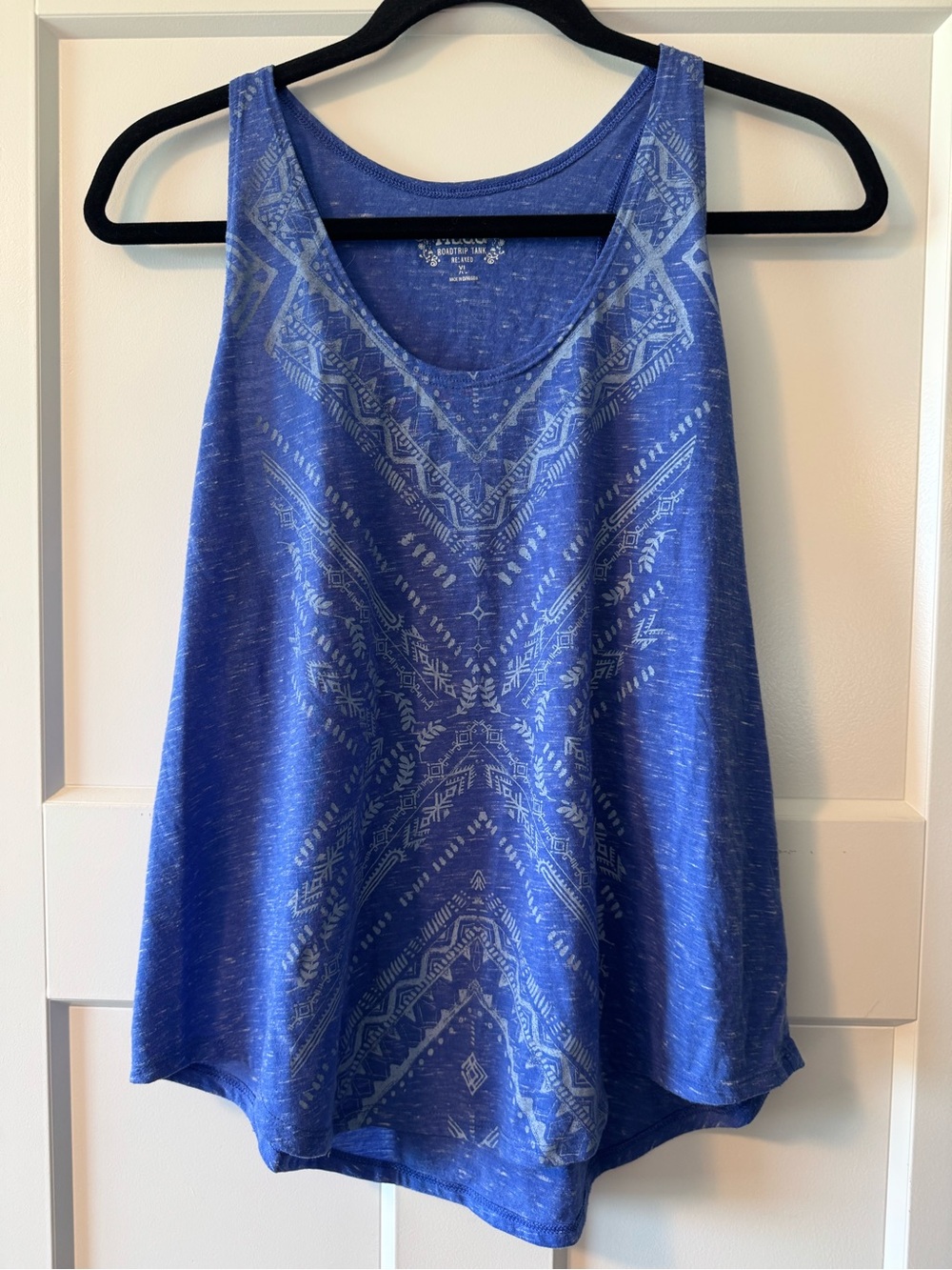 Mudd Blue Printed Women's Tank Top